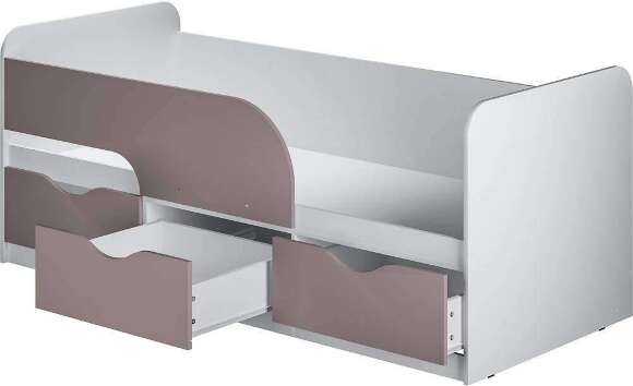 Кровать 0,9 м Стандарт КР-22 NEW Белый;Розовый