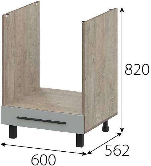 КГ Этна Стол под плиту 6Д1Я Софт Грей КГ Этна Стол под плиту 6Д1Я Софт Грей