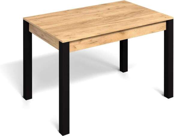 Стол не раздвижной Милан-1 Дуб Крафт золотой / Черный