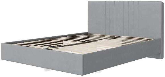 Кровать с латами Соло 140*200, Светло-серый Кровать с латами Соло 140*200, Светло-серый