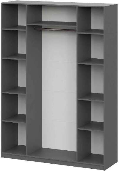 Шкаф распашной ШК 5 (1600), Графит