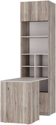 Стол-шкаф Урбан СШ-01, Дуб смоки, Кашемир