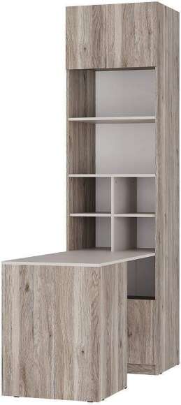 Стол-шкаф Урбан СШ-01, Дуб смоки, Кашемир