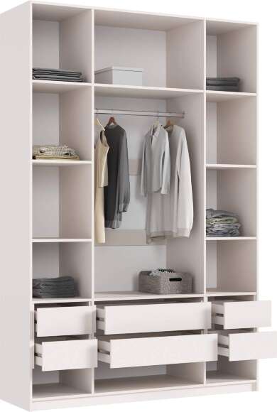 Марвэл Шкаф 4-х ств. (1600) с доп.ящиками (Кашемир, Кашемир)