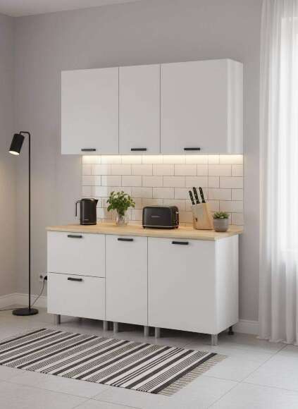 МК Аленушка 1,6м в.4 Лаванда Молочный,скоба черный,сонома