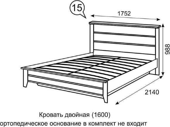 Кровать 160х200 с подъемным механизмом 15 Sofia (Ижмебель) Кровать 160х200 с подъемным механизмом 15 Sofia (Ижмебель)