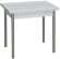 Эко 80х60 стол обеденный раскладной / бетон белый/металлик