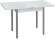Эко 80х60 стол обеденный раскладной / бетон белый/металлик