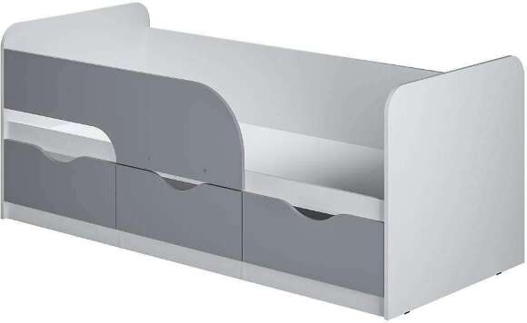 Кровать 0,9 м Стандарт КР-22 NEW Белый;Серый