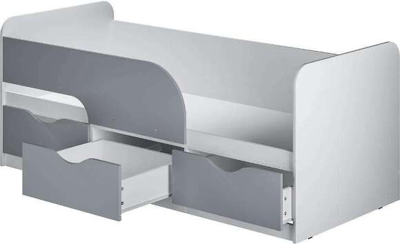 Кровать 0,9 м Стандарт КР-22 NEW Белый;Серый