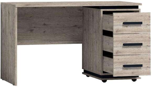 Стол письменный Nature 84 (Глазов) Гаскон пайн/Черный