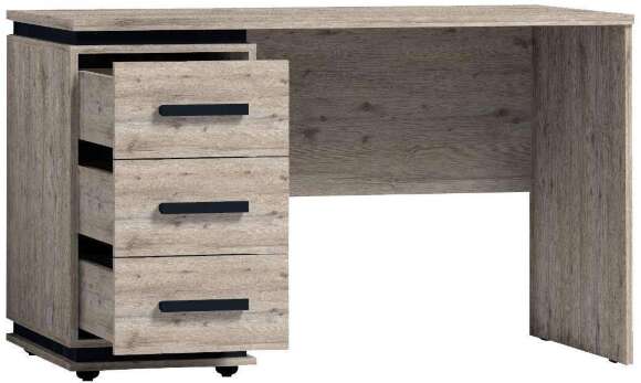 Стол письменный Nature 84 (Глазов) Гаскон пайн/Черный