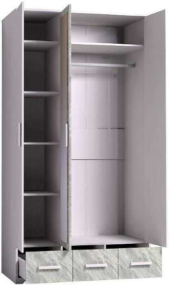 Шкаф для одежды и белья Айрис 444 (Глазов) Статуарио