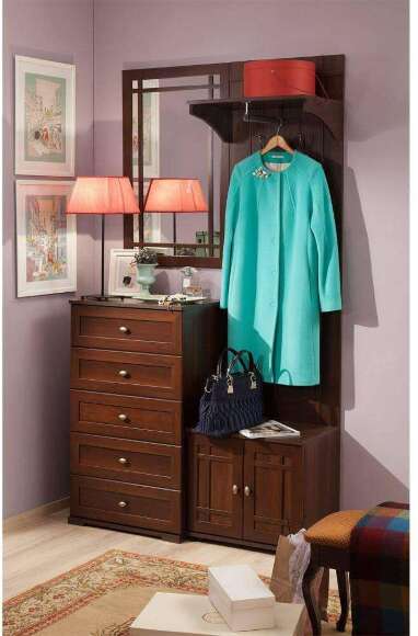 Шкаф с вешалкой Глазов-мебель Sherlock 74 (Орех Шоколадный)