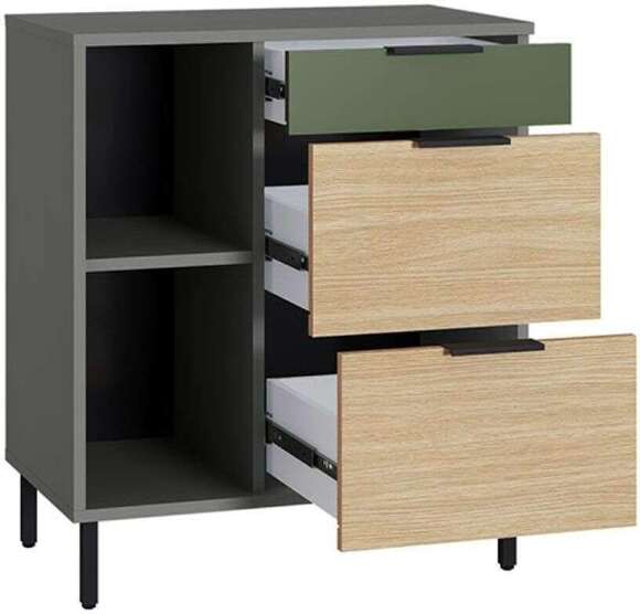 Марвэл Тумба 16.160 Темно - серый / Плэйн / Дымчатый Зеленый