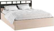 Кровать с настилом ЛДСП Эрика 140х200, венге/дуб молочный Кровать с настилом ЛДСП Эрика 140х200, венге/дуб молочный