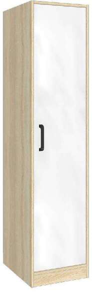 Пенал с антресолью Лена, Дуб сонома, белый. Комплект 2 Пенал с антресолью Лена, Дуб сонома, белый. Комплект 2