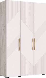 Ирис Шкаф 3-х ств.(1350) (Кашемир, Дуб Крафт серый)