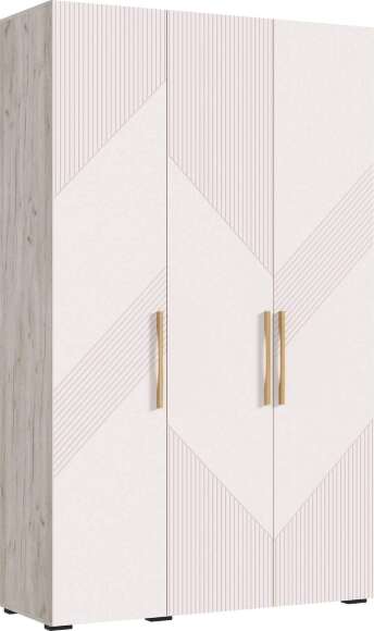 Ирис Шкаф 3-х ств.(1350) (Кашемир, Дуб Крафт серый)