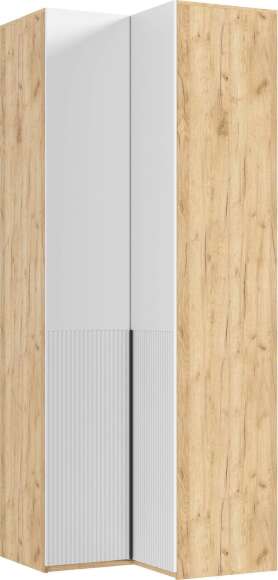 Марвэл Шкаф угловой (Браш Вайт, Дуб Крафт) Марвэл Шкаф угловой (Браш Вайт, Дуб Крафт)