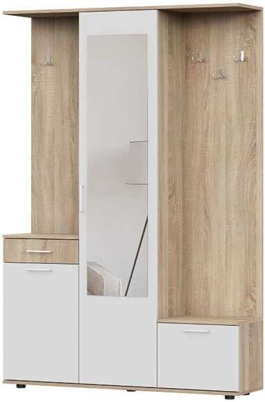 Прихожая ПР 1 / Дуб Сонома/Белый