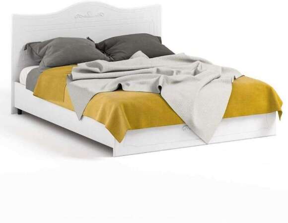 Кровать 1600 Италия ИТ-9 белое дерево Кровать 1600 Италия ИТ-9 белое дерево