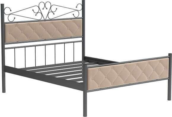 Кровать двойная 42.29-01 Верона Металл черный Кровать двойная 42.29-01 Верона Металл черный