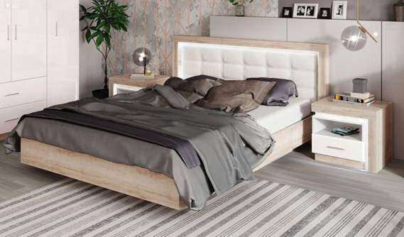 Кровать 160х200 с подъемным механизмом Люмен Ижмебель 12