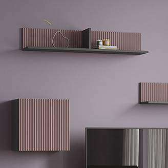 Полка навесная Сириния (ТЭКС) Пудра