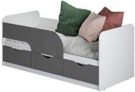 Кровать 0,9 м Стандарт КР-22 NEW, Белый;Серый Кровать 0,9 м Стандарт КР-22 NEW, Белый;Серый