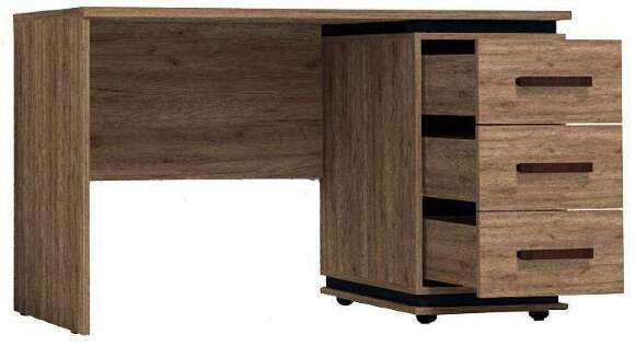 Стол письменный Nature 84 (Глазов) Дуб табачный крафт/Черный