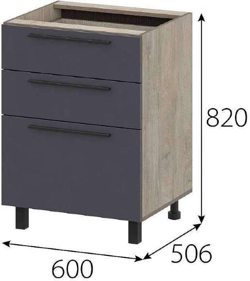 КГ Этна Стол-рабочий 6с3я Софт Графит