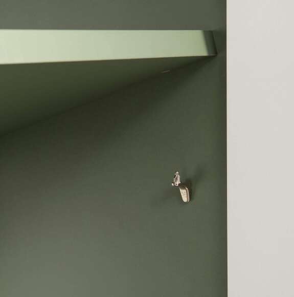 Марион шкаф-пенал 16.333.01 Дымчатый зеленый / Олива шагрень Марион шкаф-пенал 16.333.01 Дымчатый зеленый / Олива шагрень