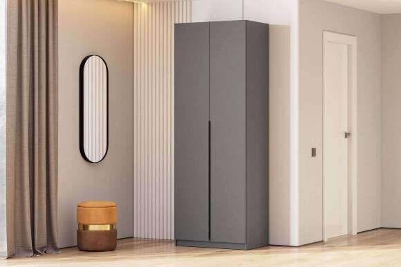 Шкаф распашной ШК 5 (800), Графит