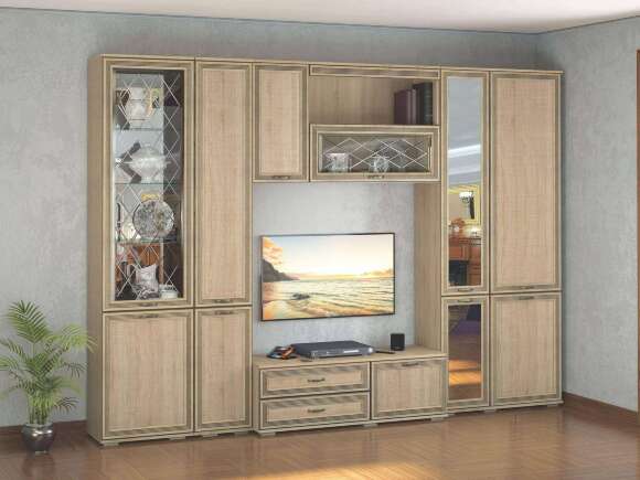 Шкаф-пенал с полками ЛШ-1 Ливорно DOMANI (Дуб Сонома) Шкаф-пенал с полками ЛШ-1 Ливорно DOMANI (Дуб Сонома)