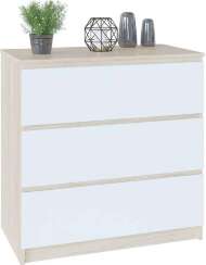 Комод Т-2Р Дуб Сонома/Белый