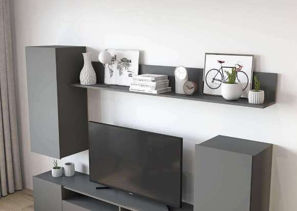 Гостиная Лира (Горизонт) Серый Графит