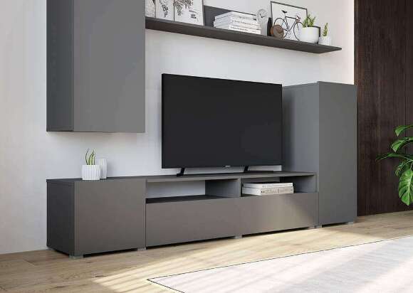 Гостиная Лира (Горизонт) Серый Графит