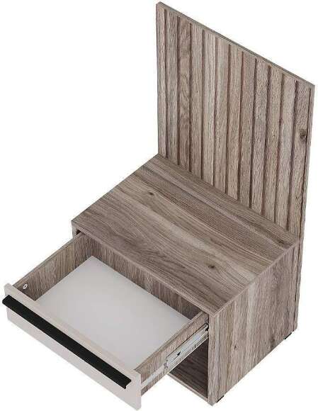 Тумба прикроватная ТБ-11, Дуб смоки, Кашемир