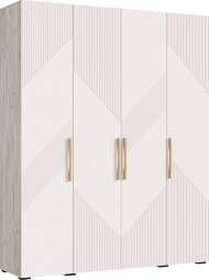 Ирис Шкаф 4-х ств.(1800) (Кашемир, Дуб Крафт серый)