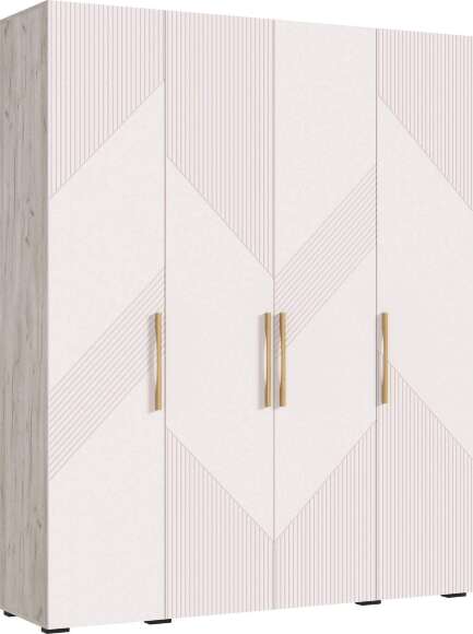 Ирис Шкаф 4-х ств.(1800) (Кашемир, Дуб Крафт серый) Ирис Шкаф 4-х ств.(1800) (Кашемир, Дуб Крафт серый)