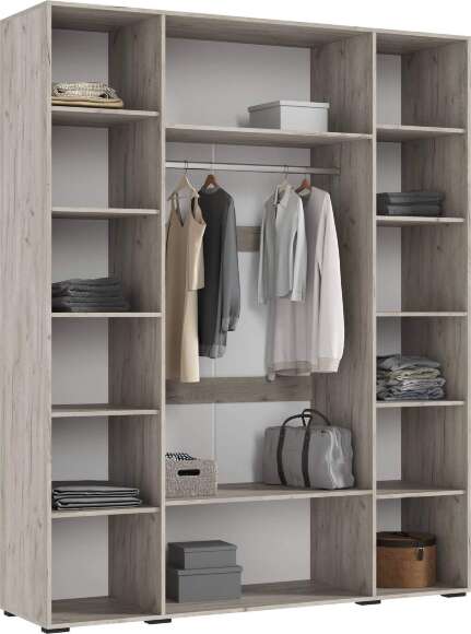 Ирис Шкаф 4-х ств.(1800) (Кашемир, Дуб Крафт серый) Ирис Шкаф 4-х ств.(1800) (Кашемир, Дуб Крафт серый)