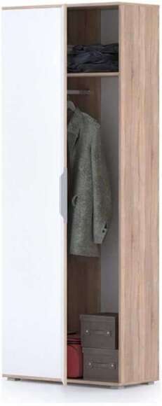 Куба Шкаф для одежды 13.137 дуб сонома/белый