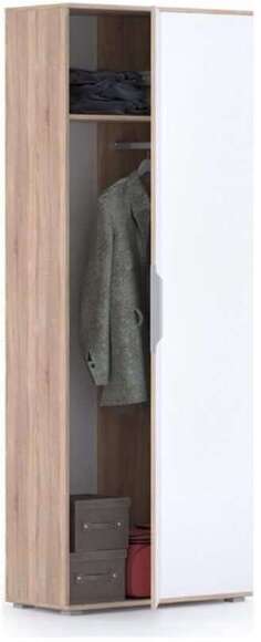 Куба Шкаф для одежды 13.137 дуб сонома/белый