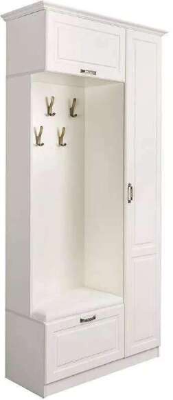 Прихожая Ливерпуль Белый/Ясень ваниль