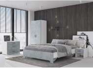 Спальня Victor. Комплект 2, белый/бетон