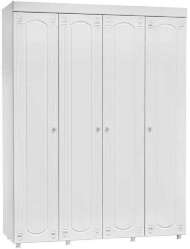 Шкаф 4-х дверный Афина АФ-59 белое дерево
