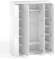 Шкаф 4-х дверный Афина АФ-59 белое дерево