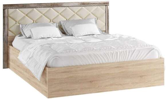 Кровать 160х200 Мадлен с настилом из ЛДСП (ТЭКС) Дуб Шале мореный