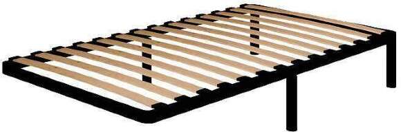 Кровать 90х200 Sherlock 50 Люкс Орех (Глазов) с основанием из металла